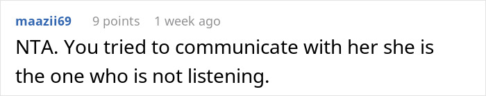 Screenshot of an online comment where a user states the friend is not listening about paying back a ticket debt. Screenshot of an online comment where a user states the friend is not listening about paying back a ticket debt.