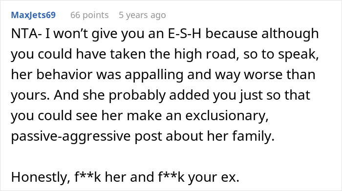 Screenshot of a user comment discussing a mom bragging online about family, leading to criticism over husband’s abandoned son. Screenshot of a user comment discussing a mom bragging online about family, leading to criticism over husband’s abandoned son.