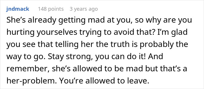 Reddit user comments on cheap MIL feeding son and his girlfriend spoiled food and bullying them into eating it.