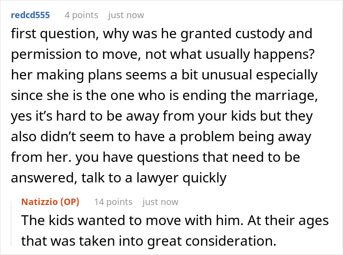 Reddit conversation discussing custody and challenges in marriage kids stepkids relationship after separation.