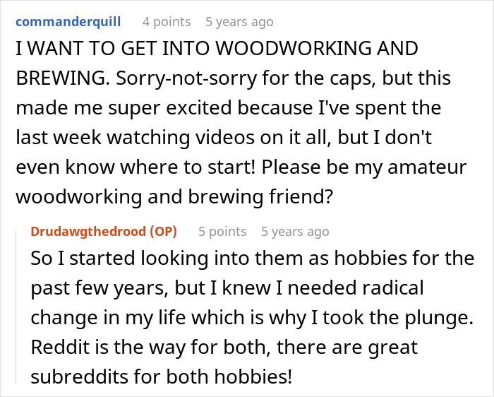 Reddit conversation about starting new hobbies as a schizophrenic man prank hospital visit discussion thread.