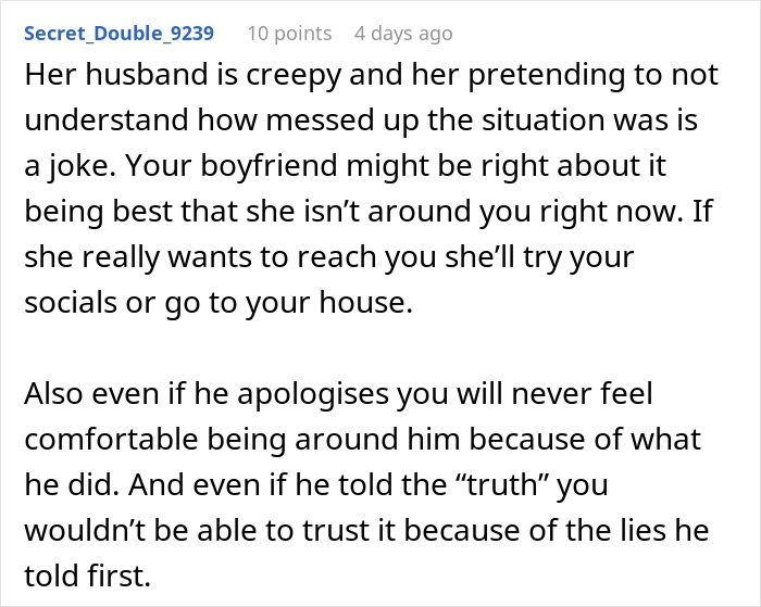 Woman cuts off long-term friend after suspicions of privacy violation are dismissed in tense online discussion.