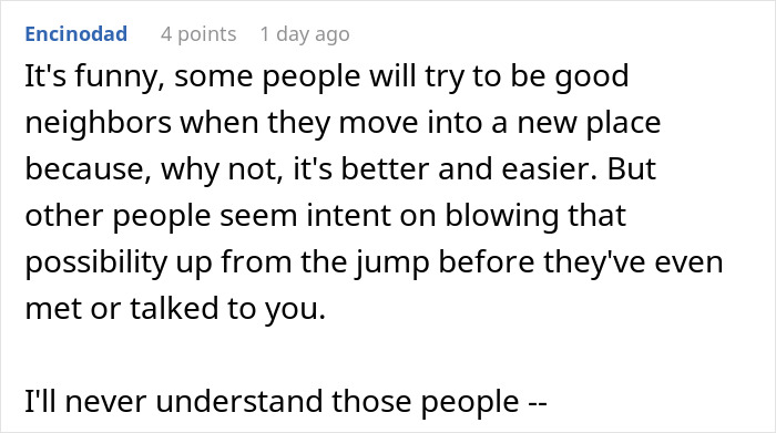 Comment discussing neighbor wars and the guy blasting 1900s Greek chanting music to annoy a neighbor. Comment discussing neighbor wars and the guy blasting 1900s Greek chanting music to annoy a neighbor.