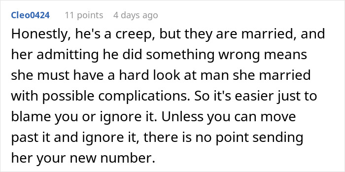 Comment on a forum discussing a woman cutting off a long-term friend after privacy violation suspicions were dismissed.