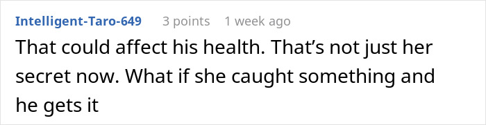 Screenshot of a comment discussing the impact of a woman exposing her best friend&rsquo;s affair to her boyfriend.