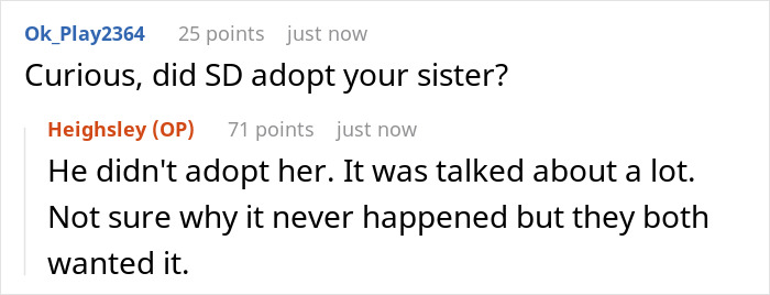 Bride refusing to let mom&rsquo;s husband walk her down the aisle, facing backlash from bratty sister on social media.