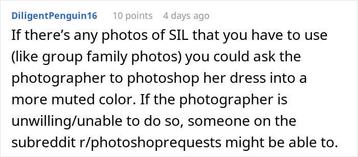 Woman pretending to be the bride at SIL&rsquo;s wedding causing family tension, despite being married to bride&rsquo;s brother.
