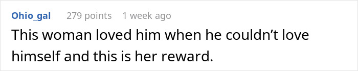 Comment about people predicting divorce for a husband who asks his wife to change intimacy boundaries.