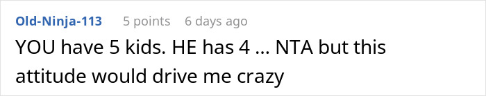 Comment on a forum post discussing a man expecting his wife to rescue him after missing his flight home but receiving a lesson instead.