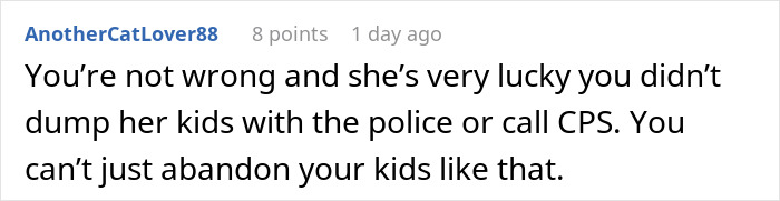 Screenshot of a Reddit comment discussing a mom asking a friend to babysit then going missing for hours. Screenshot of a Reddit comment discussing a mom asking a friend to babysit then going missing for hours.