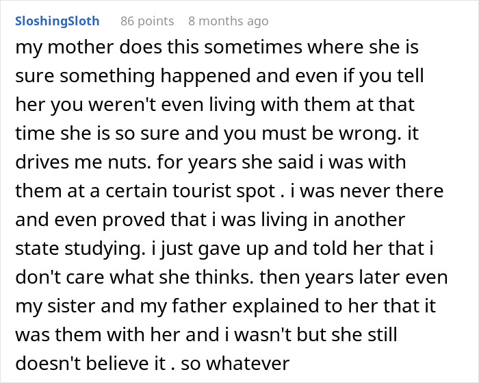 Man convinced he took art class with girlfriend, while she has no memory of attending or participating together.