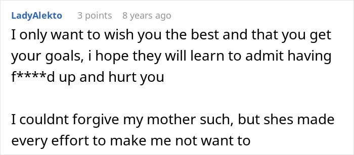 Screenshot of an online comment where a user expresses hope about learning the truth behind not studying abroad. Screenshot of an online comment where a user expresses hope about learning the truth behind not studying abroad.