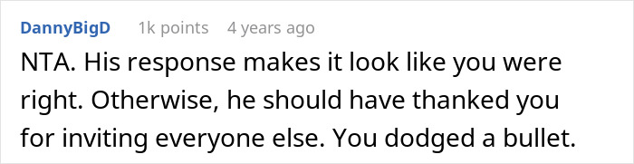 Reddit comment discussing a creepy coworker petty response about handling an awkward social situation.