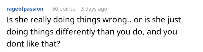 New mom struggling to care for baby while her husband watches and judges her efforts at home.