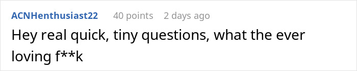 Screenshot of an online comment expressing shock related to a man breaking up with fiancée over tattoo of late brother’s face. Screenshot of an online comment expressing shock related to a man breaking up with fiancée over tattoo of late brother’s face.