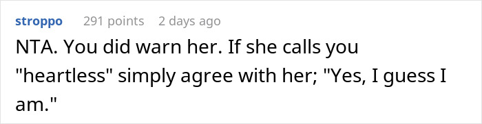 Screenshot of an online comment about a woman refusing to pay &pound;2,300 after baby breaks iPhone and Gucci sunglasses.