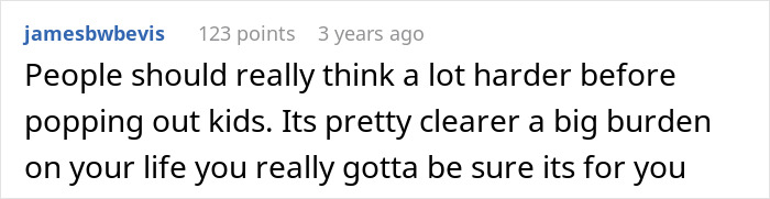 Comment expressing fears about surviving motherhood and regret over the hard decision to have kids. Comment expressing fears about surviving motherhood and regret over the hard decision to have kids.