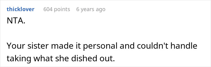 Screenshot of a Reddit comment discussing an eldest sister’s promiscuous past and youngest brother’s virginity. Screenshot of a Reddit comment discussing an eldest sister’s promiscuous past and youngest brother’s virginity.