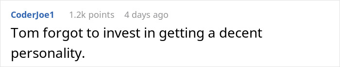 Comment on a forum mocking a former bully&rsquo;s personality at a class reunion 25 years later.