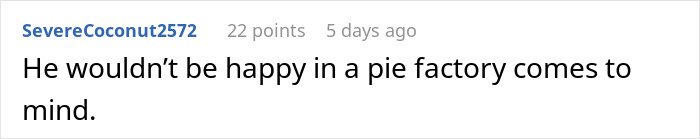 Screenshot of a Reddit comment discussing a man refusing to get out of the car to check a restaurant&rsquo;s menu.