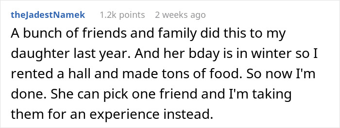 Comment from a father expressing frustration at parents who promised to attend his daughter’s birthday but didn’t show up. Comment from a father expressing frustration at parents who promised to attend his daughter’s birthday but didn’t show up.