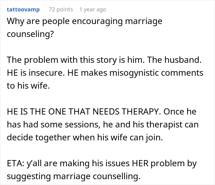 Man jokes about trading wife for younger woman, twin brother offers to date wife instead sparking comments on marriage.