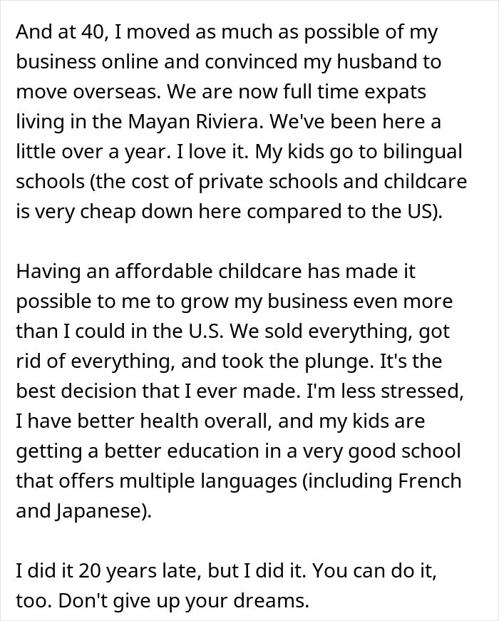 Alt text: Woman learns the truth about why she never got to study abroad and finds new opportunities living overseas. Alt text: Woman learns the truth about why she never got to study abroad and finds new opportunities living overseas.