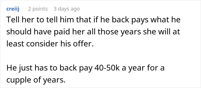 Screenshot of a discussion about a boss having a meltdown after an employee quits, mentioning back pay owed. Screenshot of a discussion about a boss having a meltdown after an employee quits, mentioning back pay owed.
