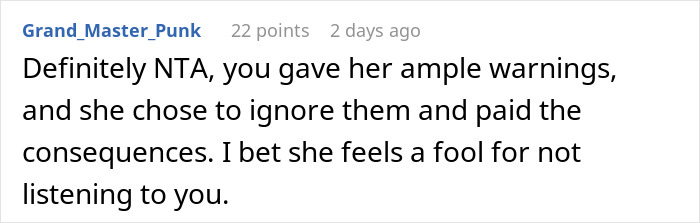 Screenshot of a Reddit comment discussing a woman refusing to pay &pound;2,300 after baby breaks iPhone and Gucci sunglasses.