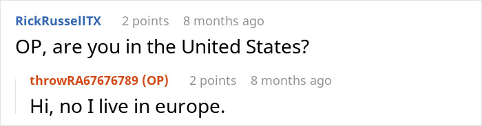 Screenshot of a Reddit conversation discussing expectations for a son to care for his autistic brother and family conflict.