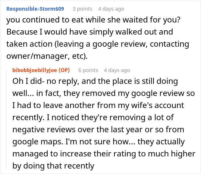 Discussion about couple slamming caf&eacute;&rsquo;s rigid rules after wife with allergies forced to stand outside during coffee date.