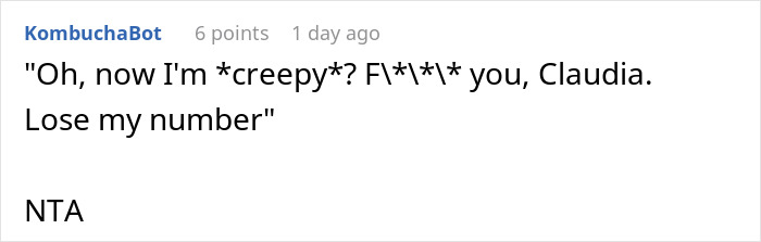 Screenshot of a comment discussing a mom asking her friend to babysit, then going missing for hours during lunch. Screenshot of a comment discussing a mom asking her friend to babysit, then going missing for hours during lunch.