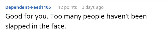 Screenshot of a social media comment discussing reactions after a woman turns her life around related to her body perception.