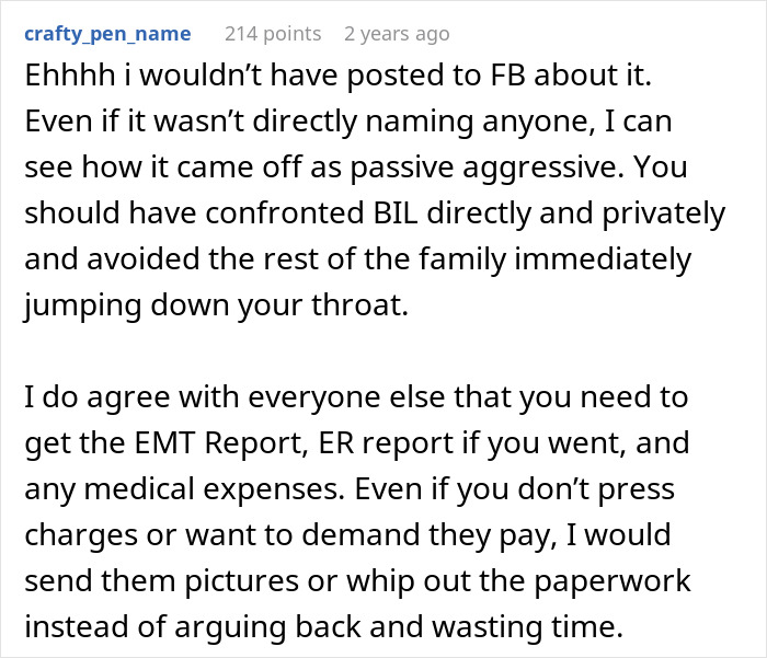 Comment advising confrontation with BIL after allergic reaction caused by misleading lunch information.