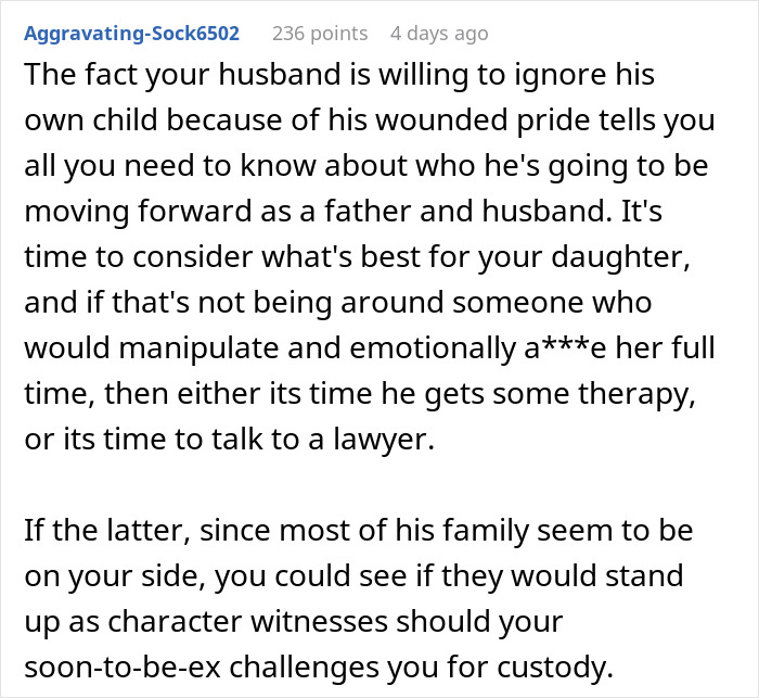 Alt text: Emotional message about husband ignoring baby and calling pregnant wife disgusting, highlighting family and custody concerns.