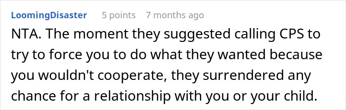 Screenshot of a Reddit comment discussing a person losing sleep over a potential CPS call due to spouse's parents disapproving dogs.