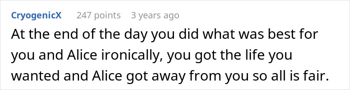 Screenshot of an online comment discussing a man robotically choosing a wife with brains instead of heart.