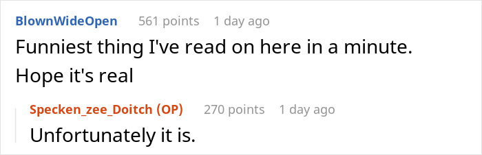Reddit comment thread discussing a guy who discovers his ex-wife and her new husband legally changed their name.