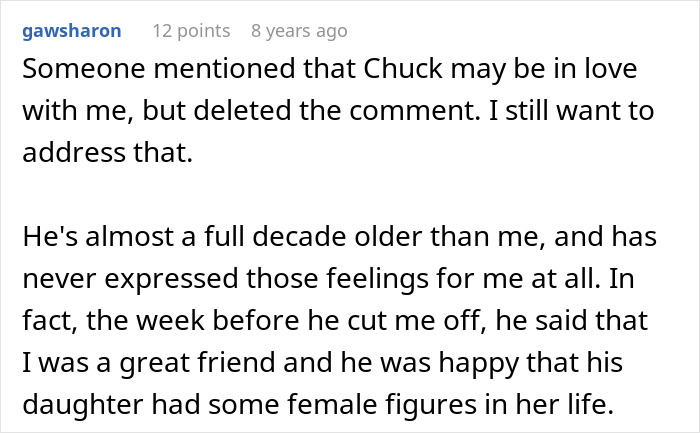 Screenshot of a woman setting up a widow and single mom for a date, with the guy abruptly ending it for a hidden reason.