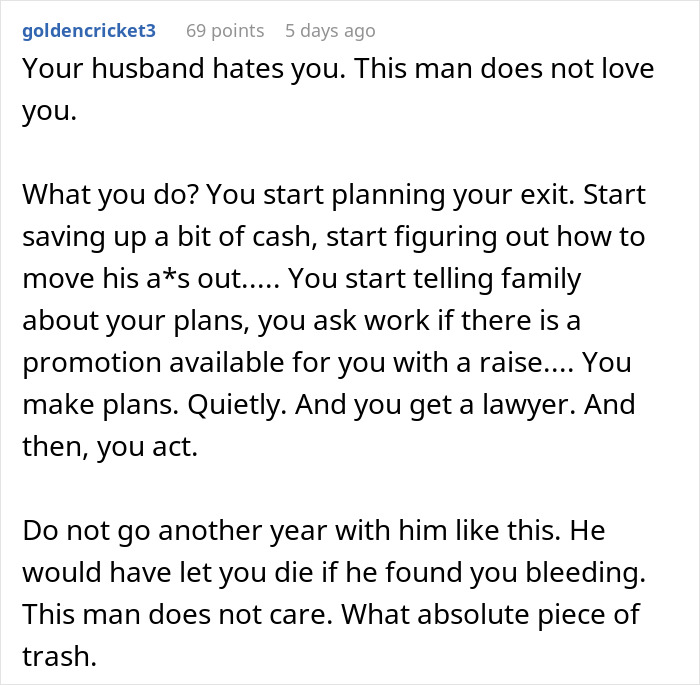 Man steps over passed out wife and goes to bed, showing cold indifference in a troubled relationship scenario.