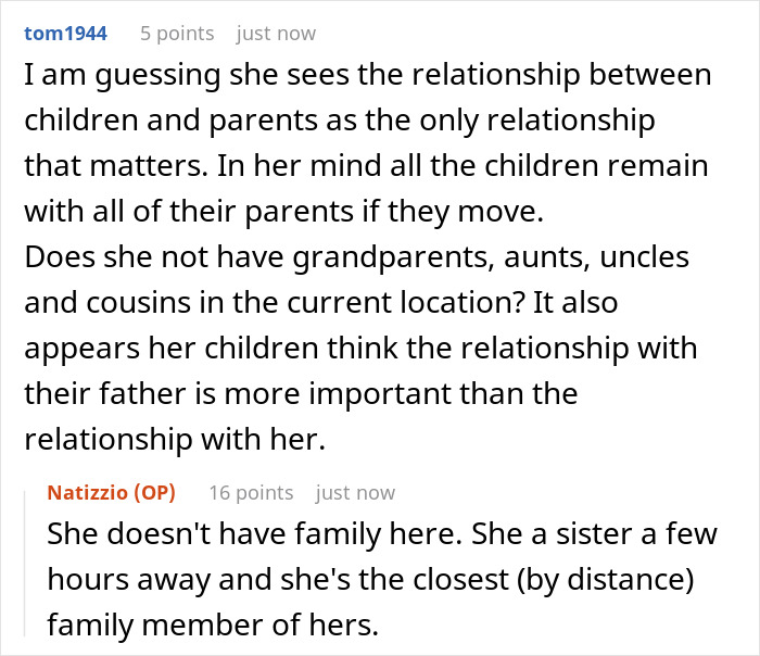 Screenshot of a discussion about marriage, kids, stepkids, and complex family relationships among parents.
