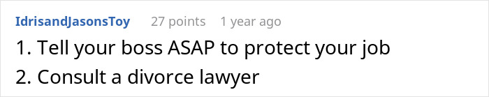 Text message on screen showing advice after woman finds out about husband&rsquo;s affair baby while setting up WIC profile at work