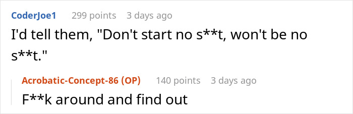 Alt text: Online conversation showing a woman teaching rude dog owners a lesson on respect in a neighborhood discussion.
