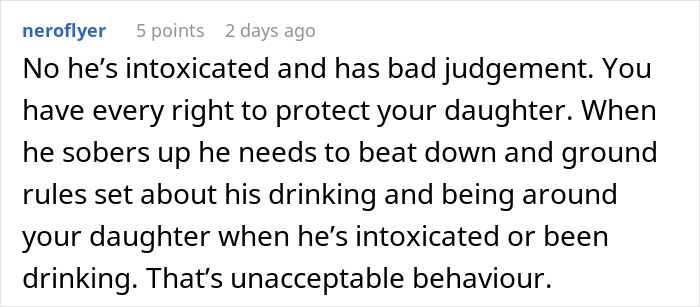 Comment about a mom banning husband from nursery due to his intoxicated behavior and building an exit plan. Comment about a mom banning husband from nursery due to his intoxicated behavior and building an exit plan.