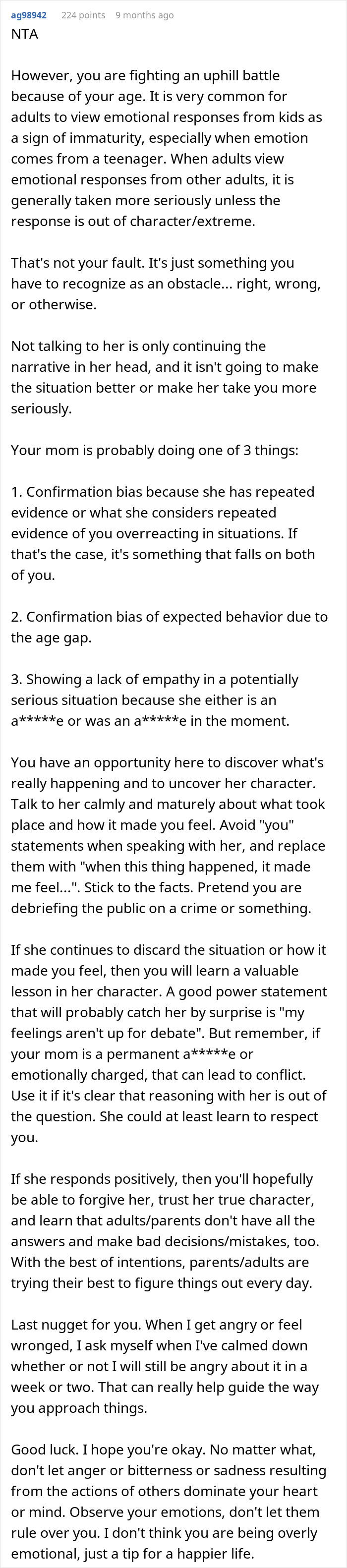 Screenshot of a Reddit post discussing a teen fainting and hurt with doubts about the fall&rsquo;s authenticity.