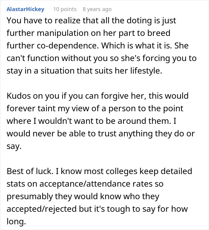 Alt text: Woman learns the truth about why she never got to study abroad, reflecting on family control and personal growth. Alt text: Woman learns the truth about why she never got to study abroad, reflecting on family control and personal growth.