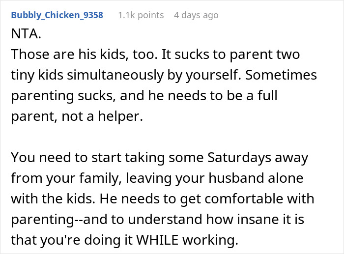 Parent flips out when asked to watch kids for 30 minutes while wife cooks, highlighting challenges of shared parenting responsibilities. Parent flips out when asked to watch kids for 30 minutes while wife cooks, highlighting challenges of shared parenting responsibilities.