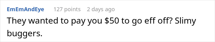 Comment on social media mentioning $50 payment offer, linking to story of Russian bots used to disrupt bank after funds locked.