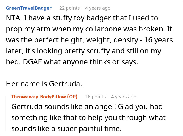 Reddit users discuss MIL thinking son is in a throuple with wife and an anime pillow, wife sees no harm in it. Reddit users discuss MIL thinking son is in a throuple with wife and an anime pillow, wife sees no harm in it.