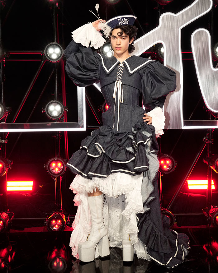 Fashion-forward star in an elaborate layered dress and platform boots at the 2025 Video Music Awards worst dressed lineup.